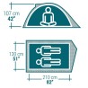 Tente 2 places, 2.6 kg