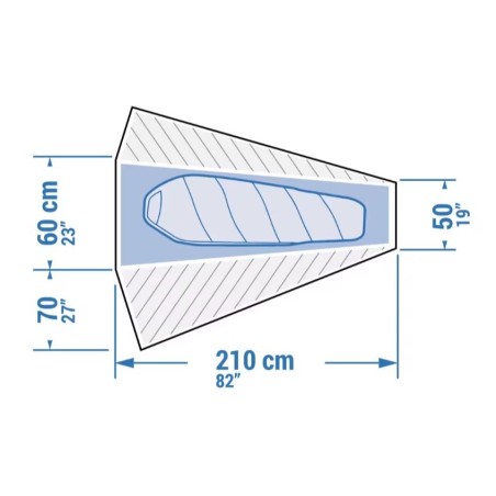 Tente 1 place, 1.3 kg